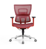 Ergonomic Swiveling Mid-back Red Chair W180TC-3