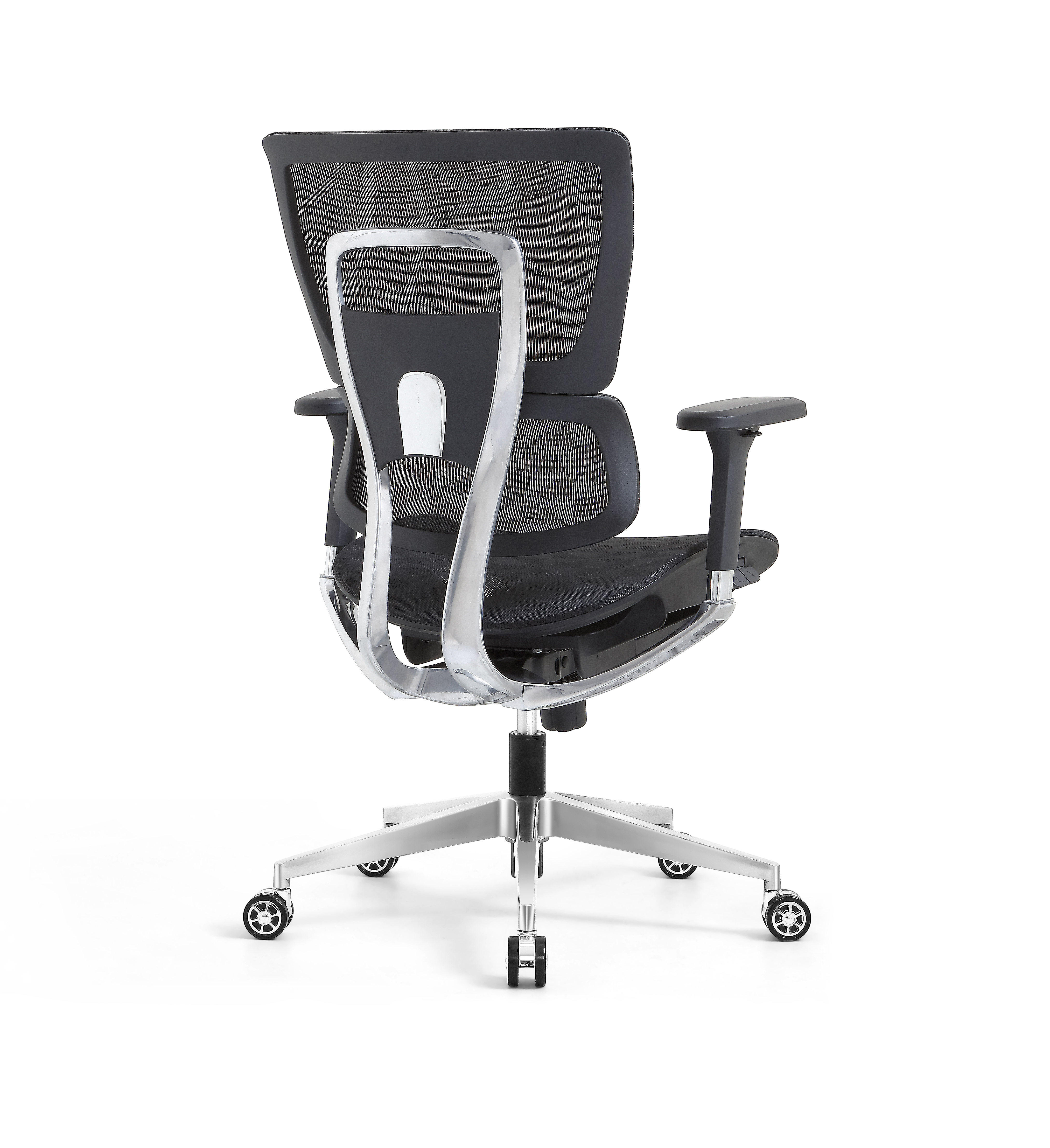 Ergonomic Swiveling Mid-back Black Chair LW180TC-1