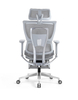 Ergonomic Swiveling High-back Grey Chair LW180TA-2 with Footrest