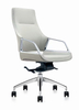 RUNZHI 2296A White Leather Chair & PU 
