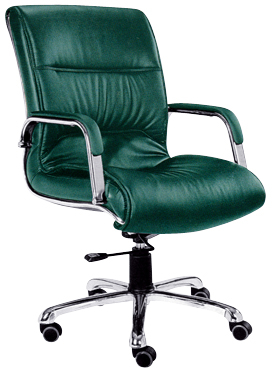 RUNZHI 2264C Jade Green Leather Chair & PU 