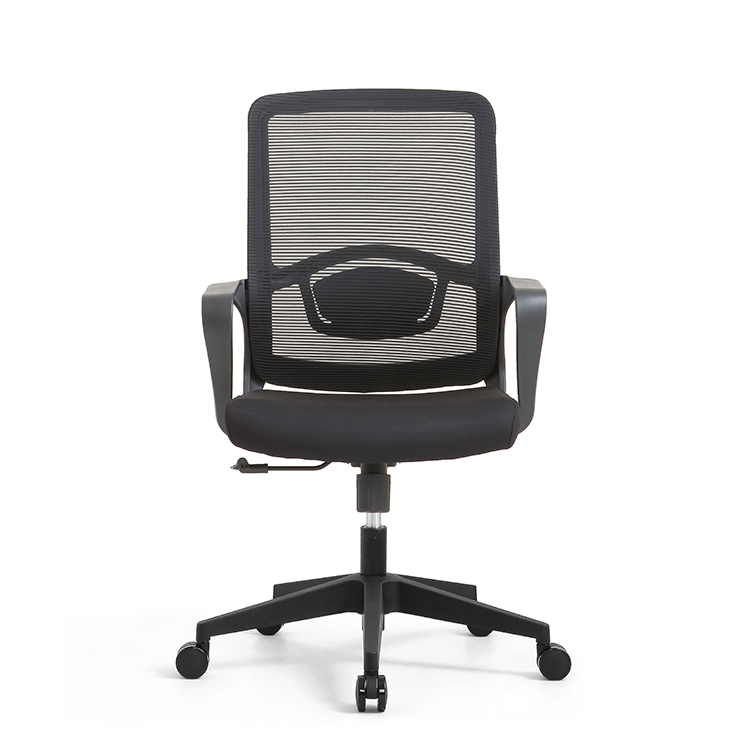 RUNZHI 2025 New Style 555C Black Color Mid-back Swiveling Mesh Office Chair