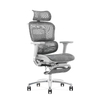 Ergonomic Swiveling High-back Grey Chair LW181TA-2 Footrest for Office Meeting Room