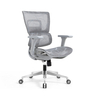 Ergonomic Swiveling Mid-back Grey Chair W180TC-2