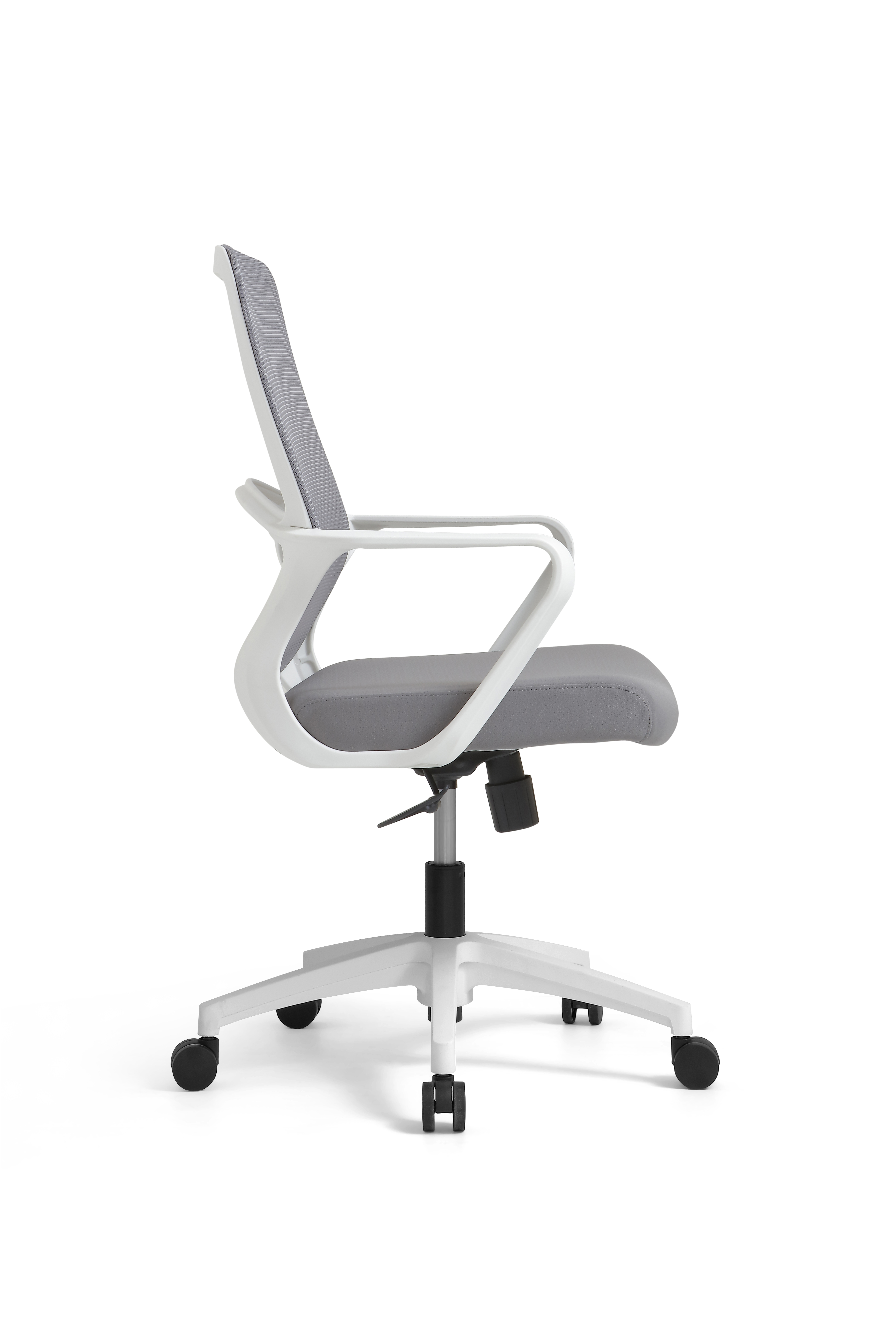 RUNZHI 2025 New Style 555C Grey Color Mid-back Swiveling Mesh Office Chair