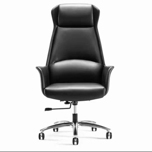 RUNZHI 2362A Mermaid Grey Leather Chair & PU 