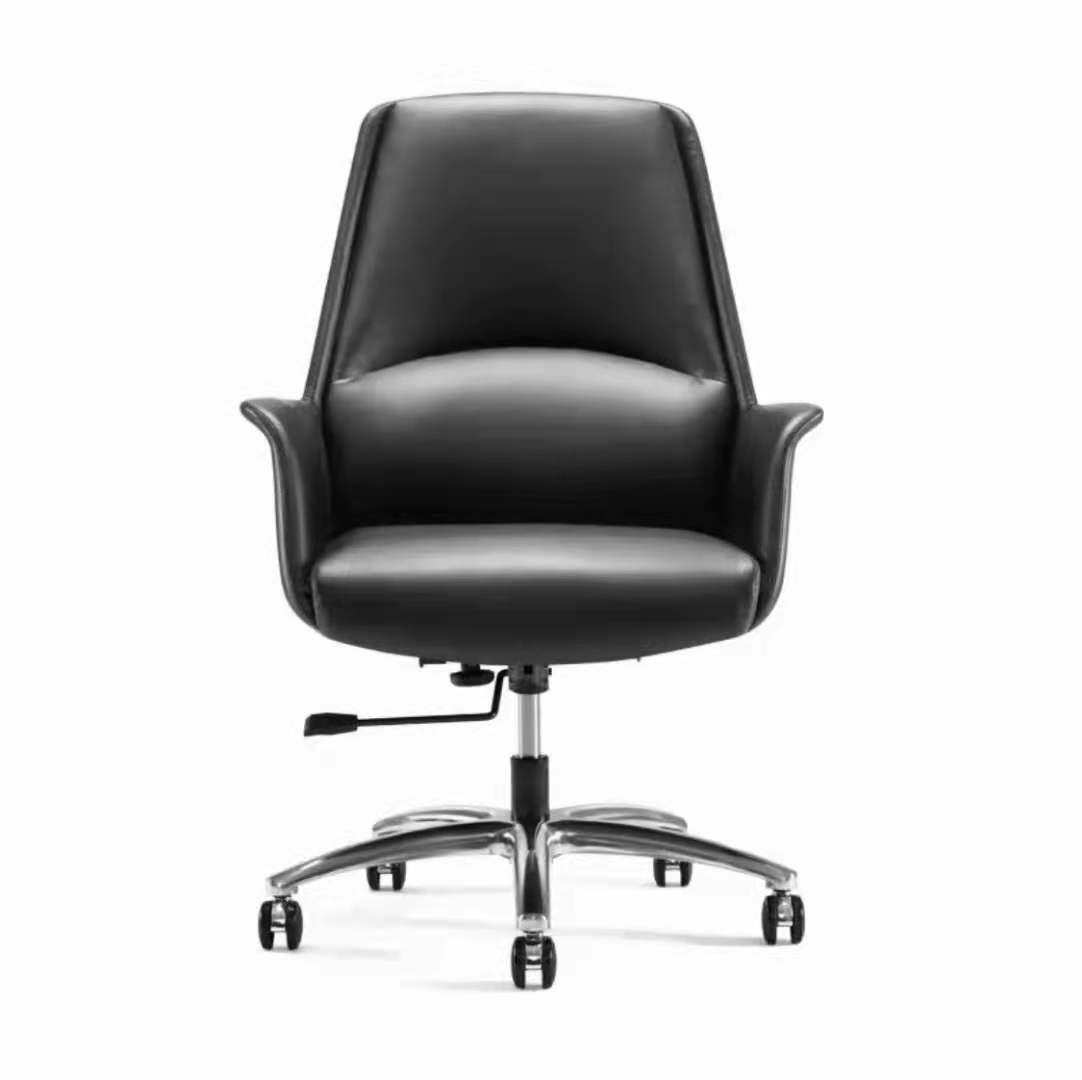 RUNZHI 2362C Mermaid Grey Leather Chair & PU 