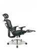 Ergonomic Swiveling High-back Black Chair M181A-1 with Footrest for Office Meeting Room