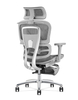 Ergonomic Swiveling High-back Black Chair M181A-2 Footrest AL Base for Office Meeting Room