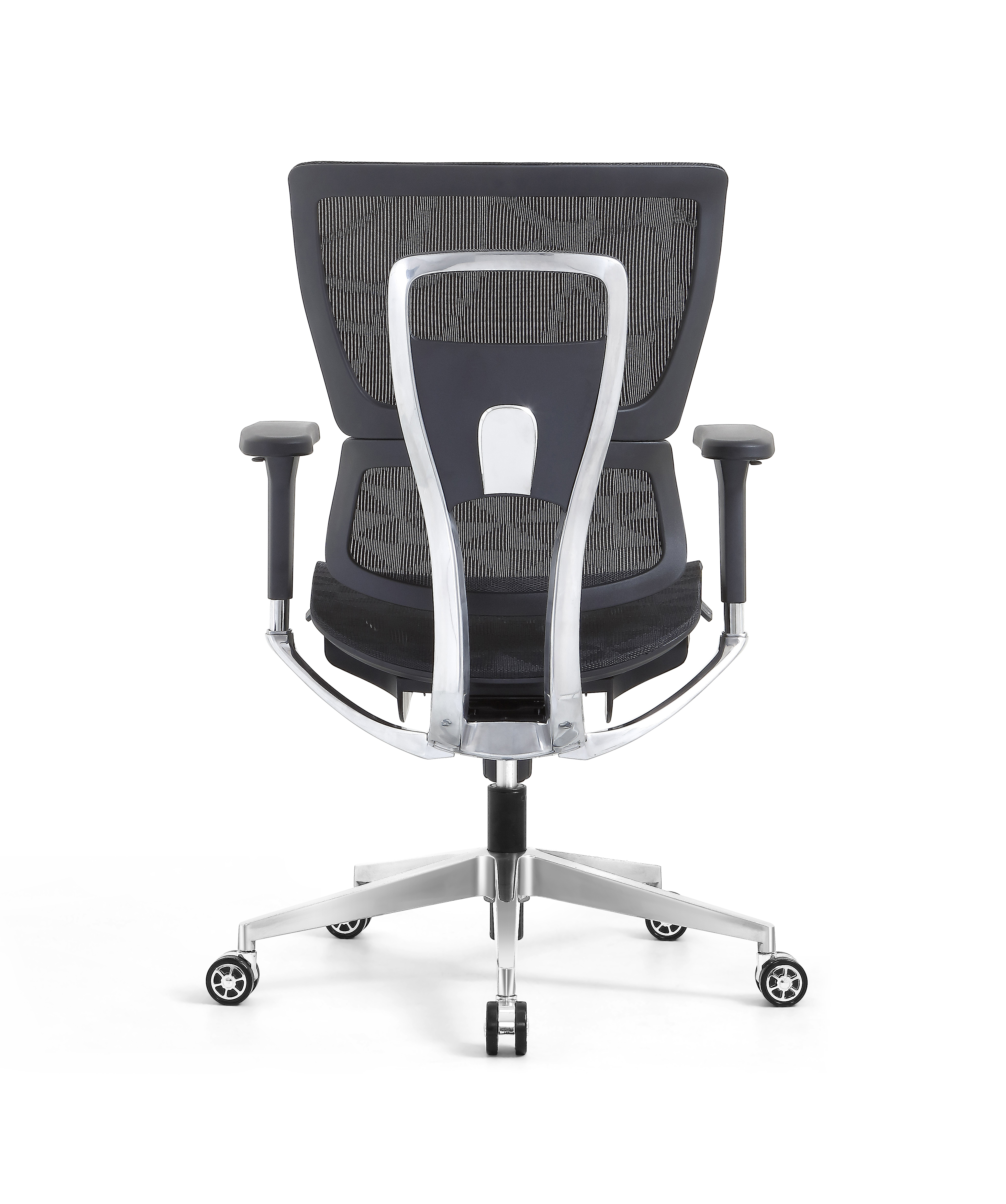 Ergonomic Swiveling Mid-back Black Chair LW180TC-1