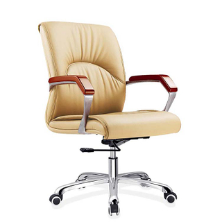 RUNZHI 2263C Golden Leather Chair & PU 