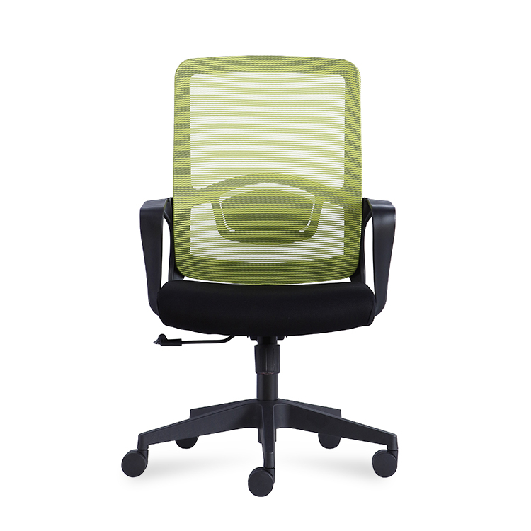 RUNZHI 2025 New Style 555C Green-p Color Mid-back Swiveling Mesh Office Chair