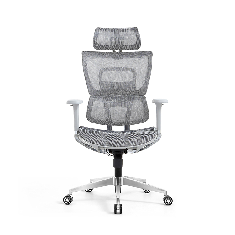 Ergonomic Swiveling High-back Grey Chair LW180TA-2