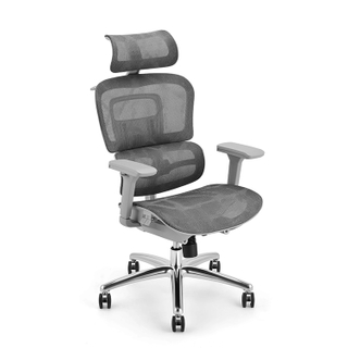 Ergonomic Swiveling High-back Grey Chair M181A-2 for Office Meeting Room