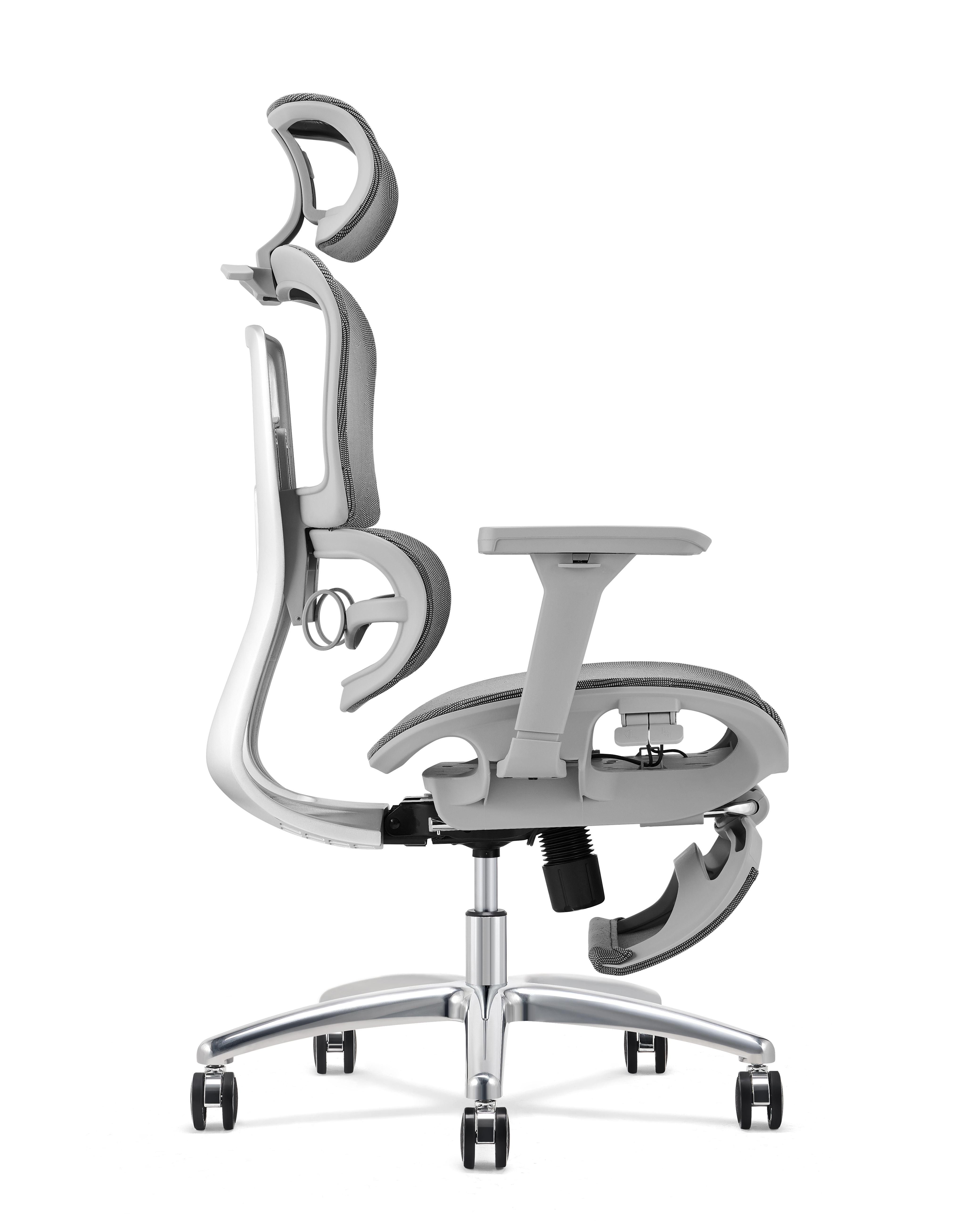 Ergonomic Swiveling High-back Black Chair M181A-2 Footrest AL Base for Office Meeting Room