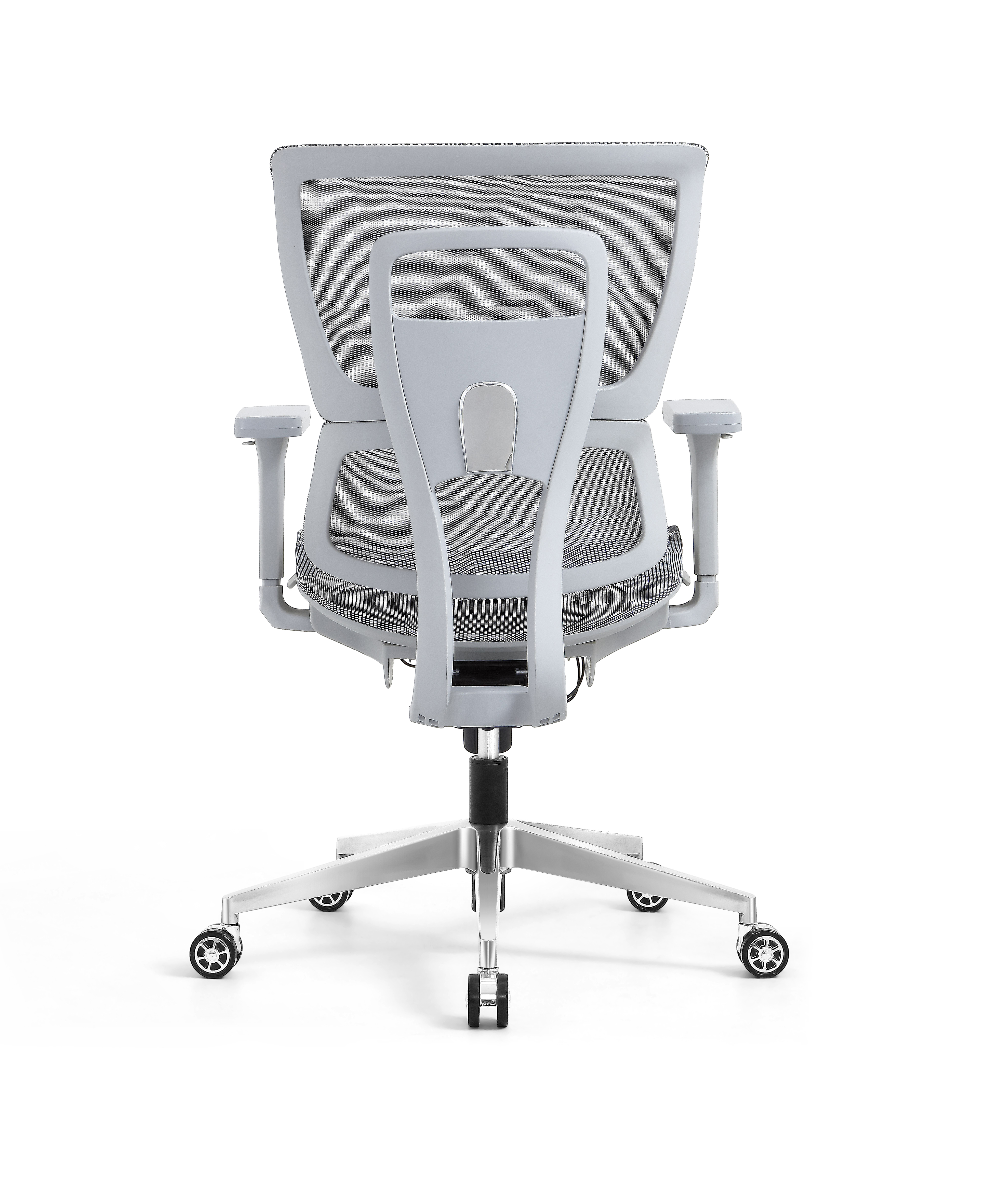 Ergonomic Swiveling Mid-back Grey Chair W180TC-2