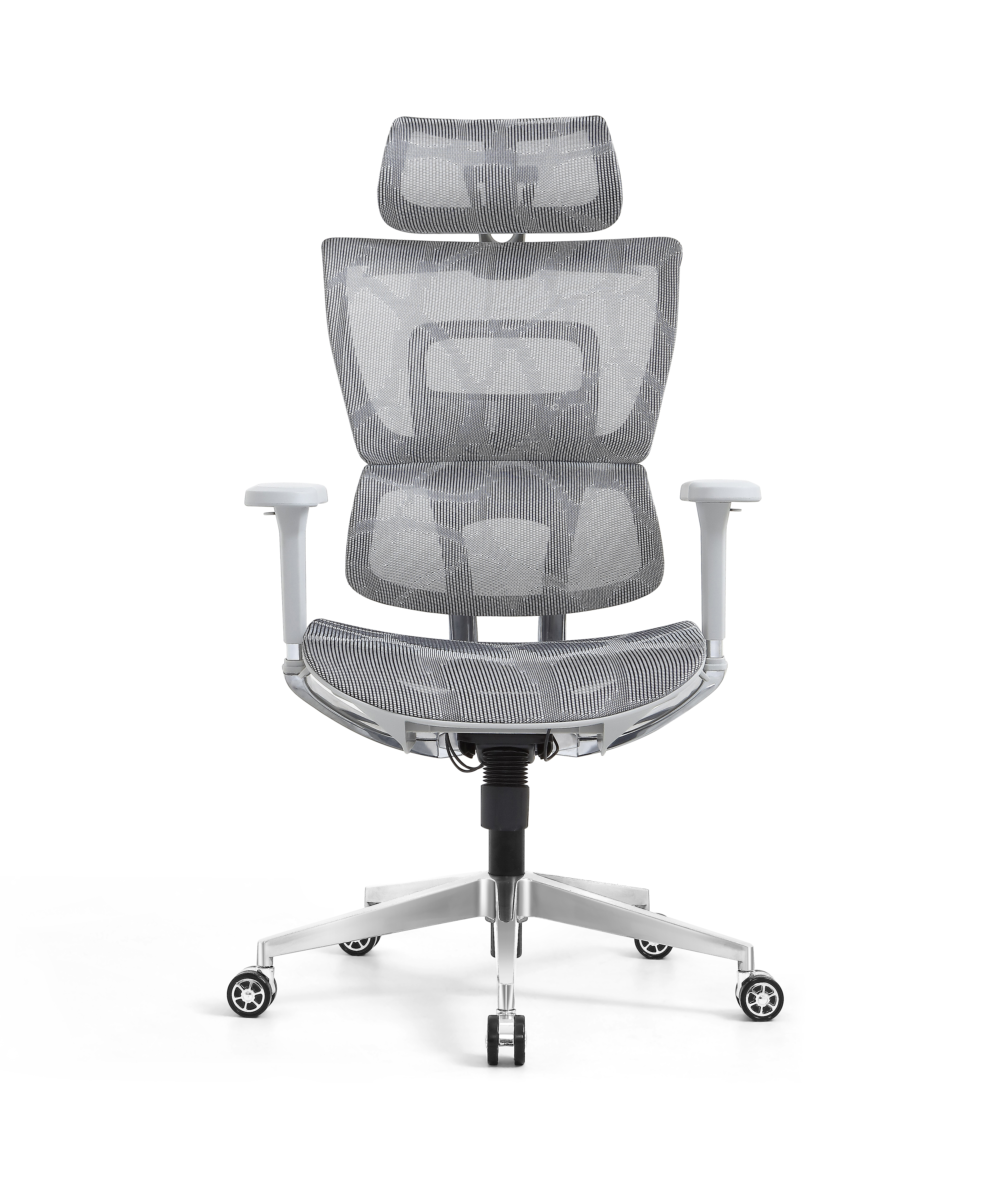 Ergonomic Swiveling High-back Grey Chair LW180TA-2