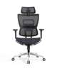 Ergonomic Swiveling High-back Black Chair LW180TA-1