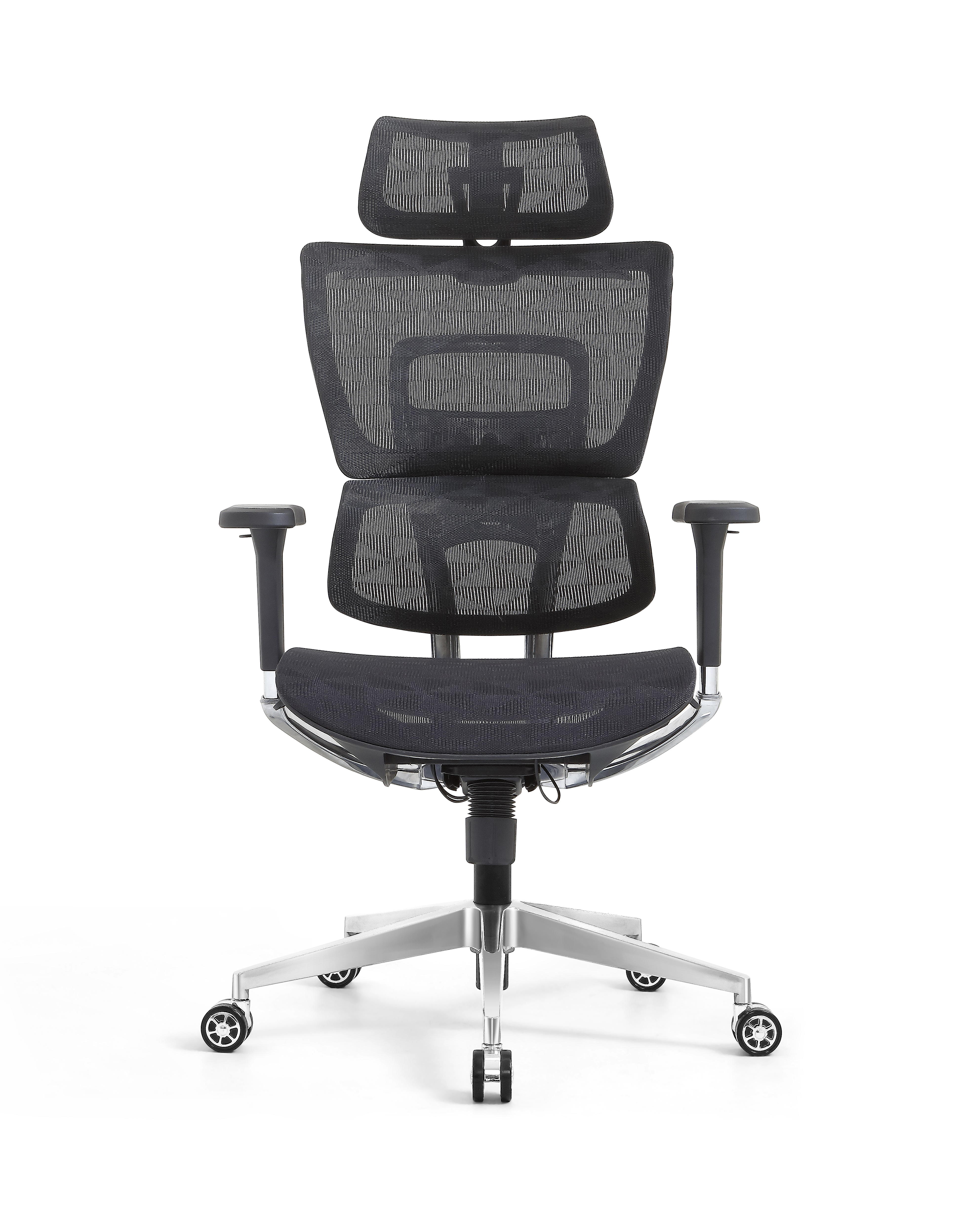 Ergonomic Swiveling High-back Black Chair LW180TA-1