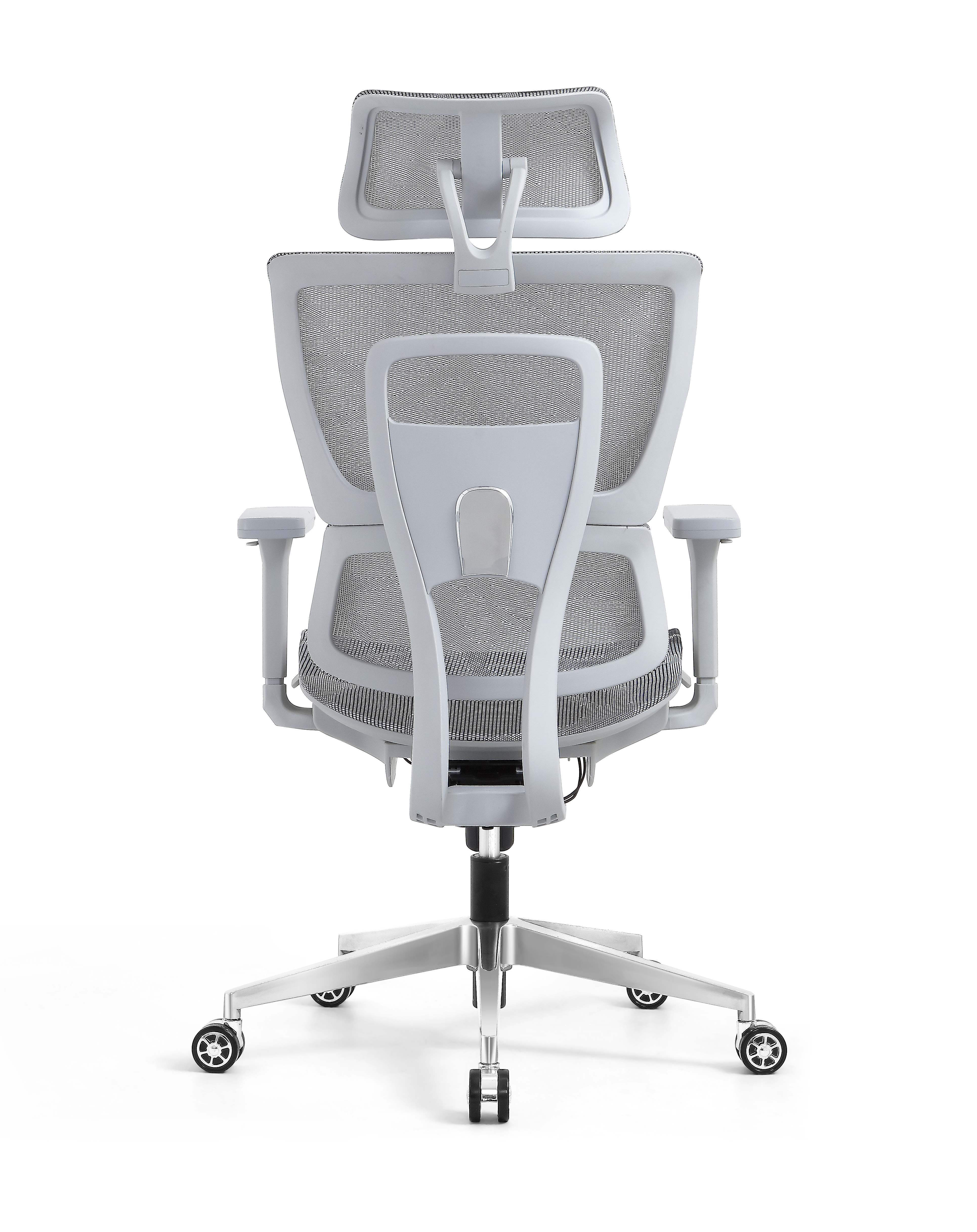 Ergonomic Swiveling High-back Grey Chair W180TA-1