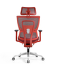 Ergonomic Swiveling High-back Red Chair W180TA-1