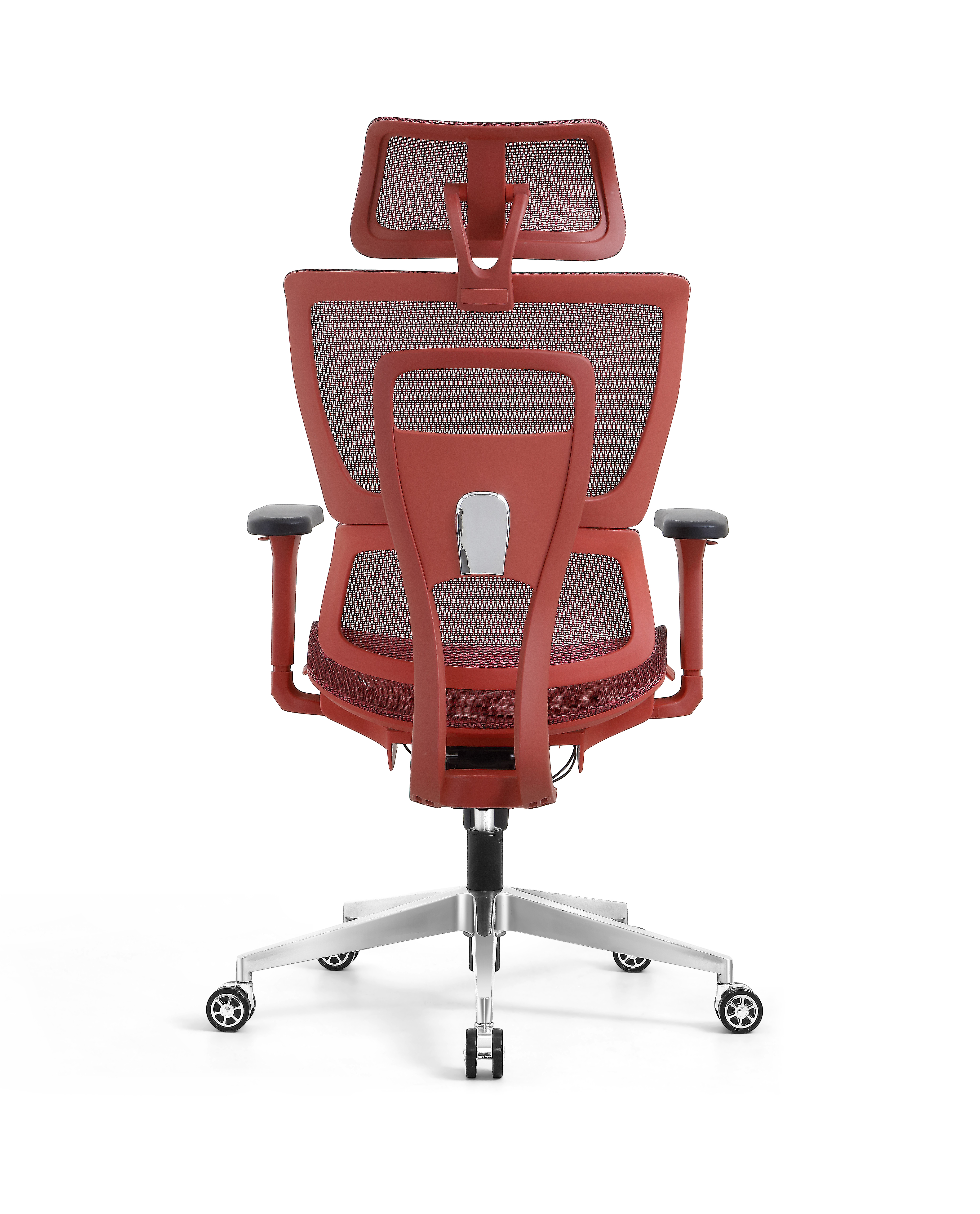 Ergonomic Swiveling High-back Red Chair W180TA-1