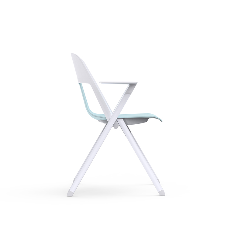 RUNZHI P523 Mint Green Fixed Arm Training Chair