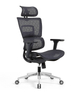 Ergonomic Swiveling High-back Black Chair W180TA-1