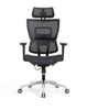 Ergonomic Swiveling High-back Black Chair W180TA-1