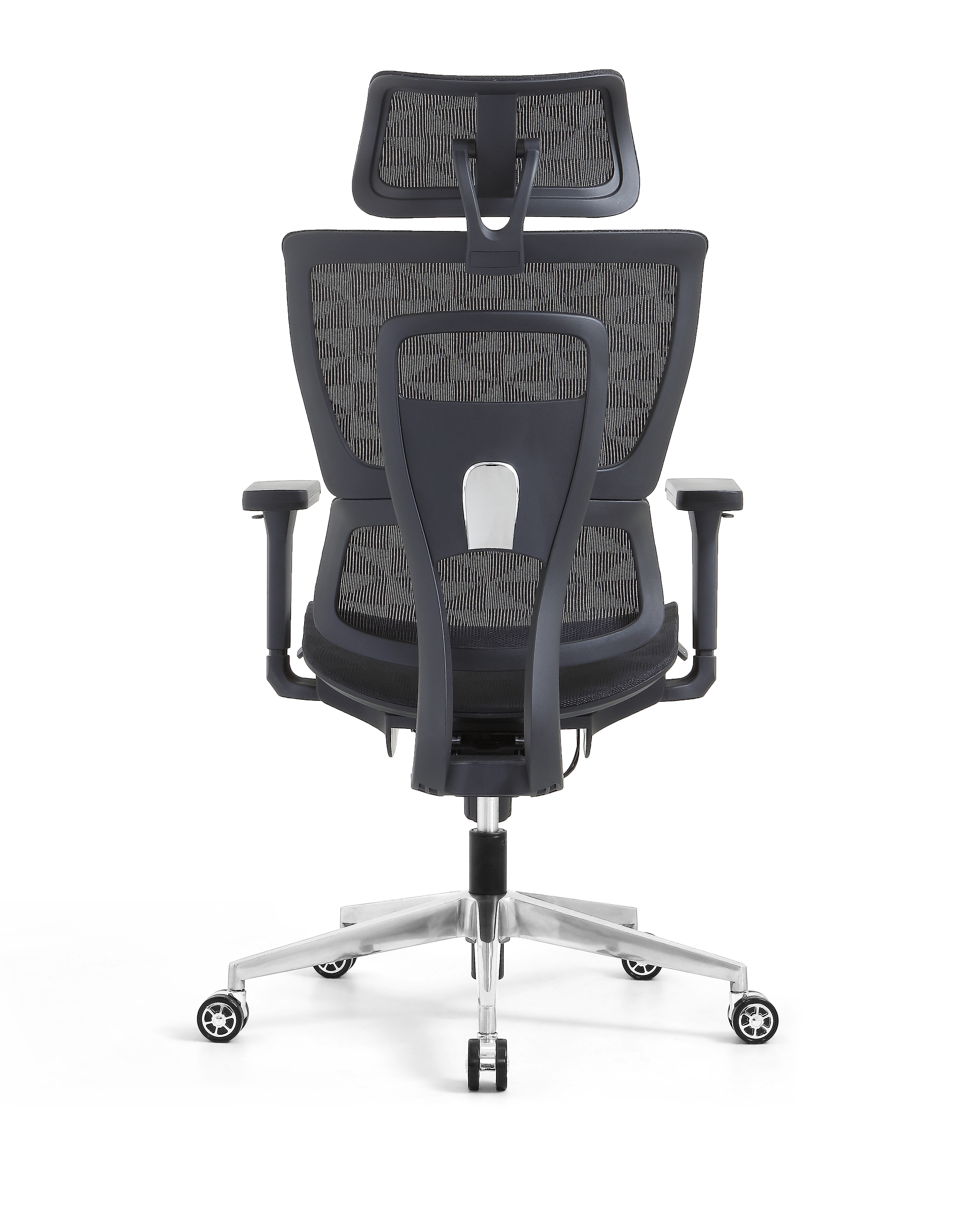 Ergonomic Swiveling High-back Black Chair W180TA-1