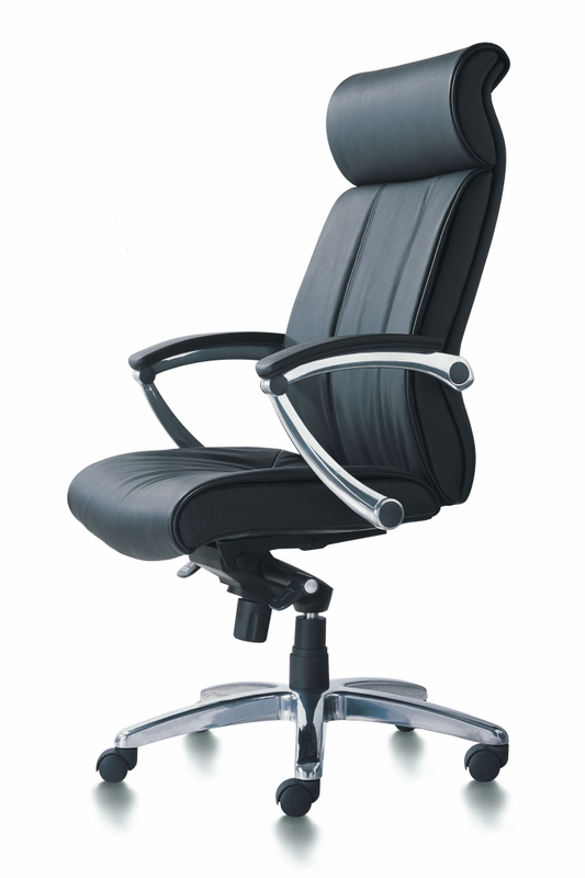 RUNZHI 2278A Black Leather Chair & PU 