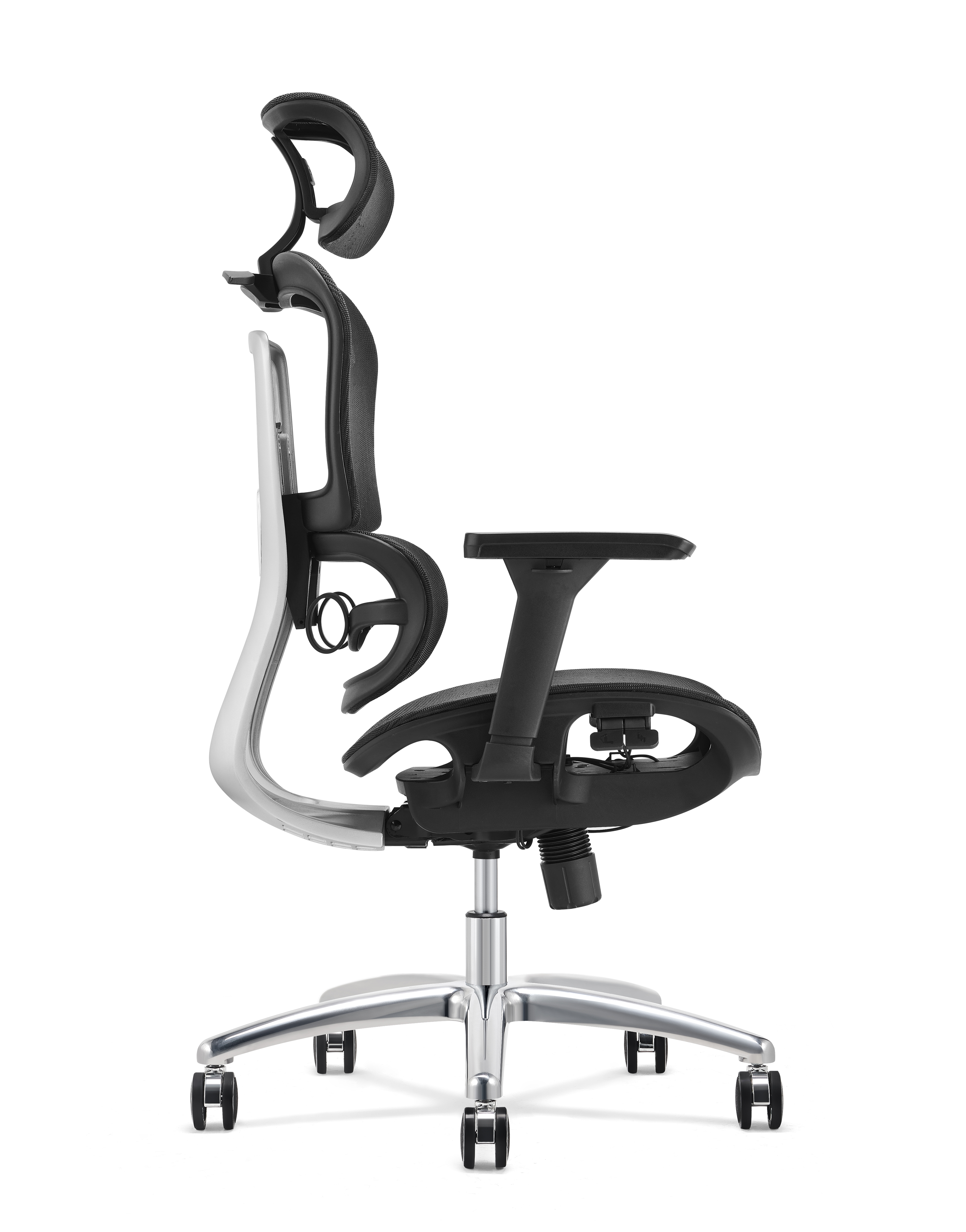 Ergonomic Swiveling High-back Black Chair M181A-1 for Office Meeting Room