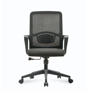 RUNZHI 2025 New Style 555C Black Color Mid-back Swiveling Mesh Office Chair