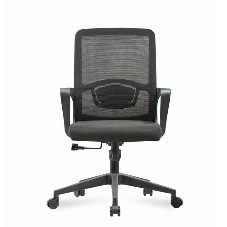 RUNZHI 2025 New Style 555C Black Color Mid-back Swiveling Mesh Office Chair