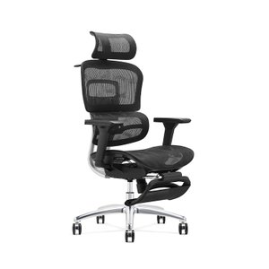 Ergonomic Swiveling High-back Black Chair LW181TA-1 Footrest ALfor Office Meeting Room