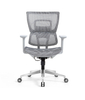 Ergonomic Swiveling Mid-back Grey Chair W180TC-2