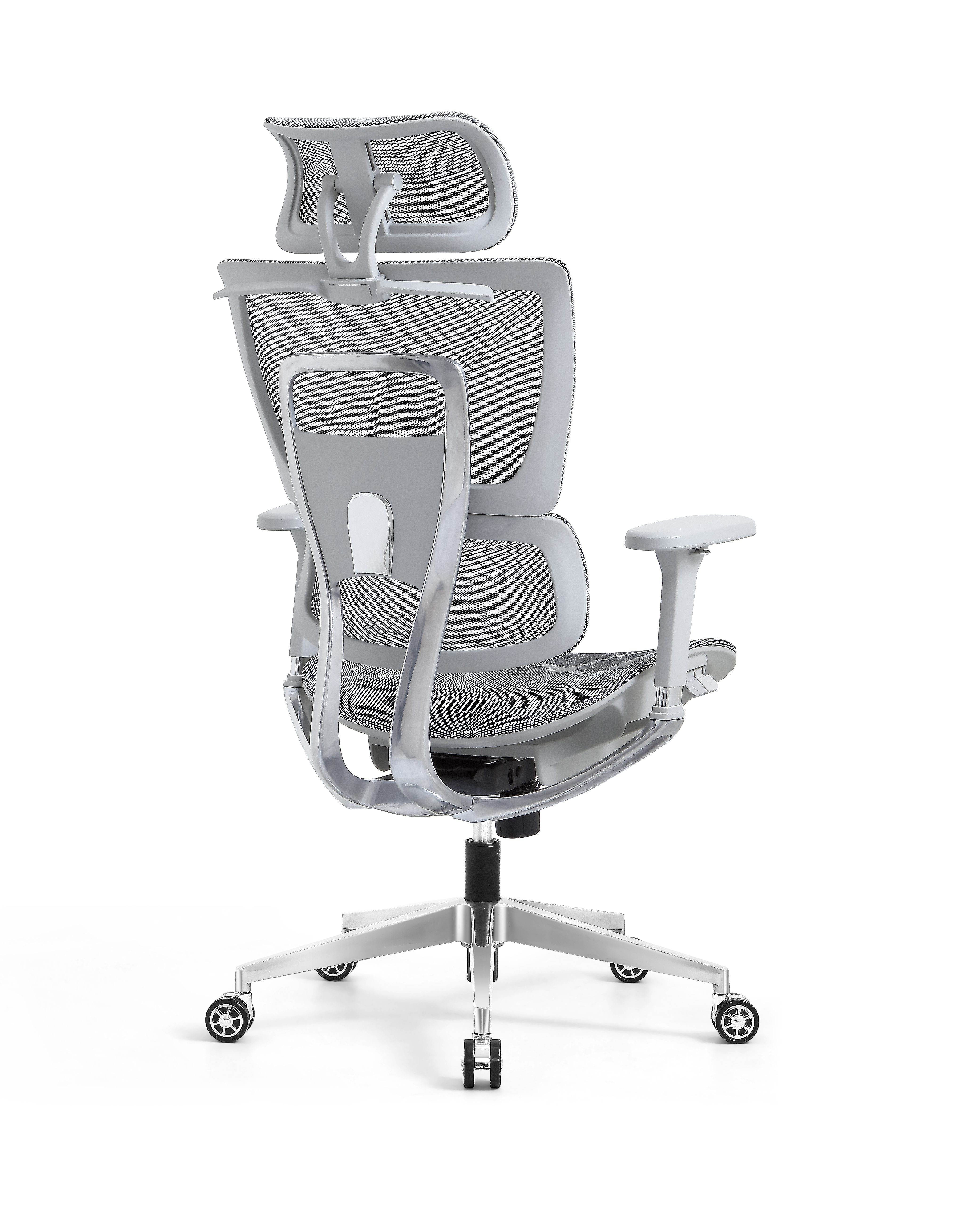 Ergonomic Swiveling High-back Grey Chair LW180TA-2