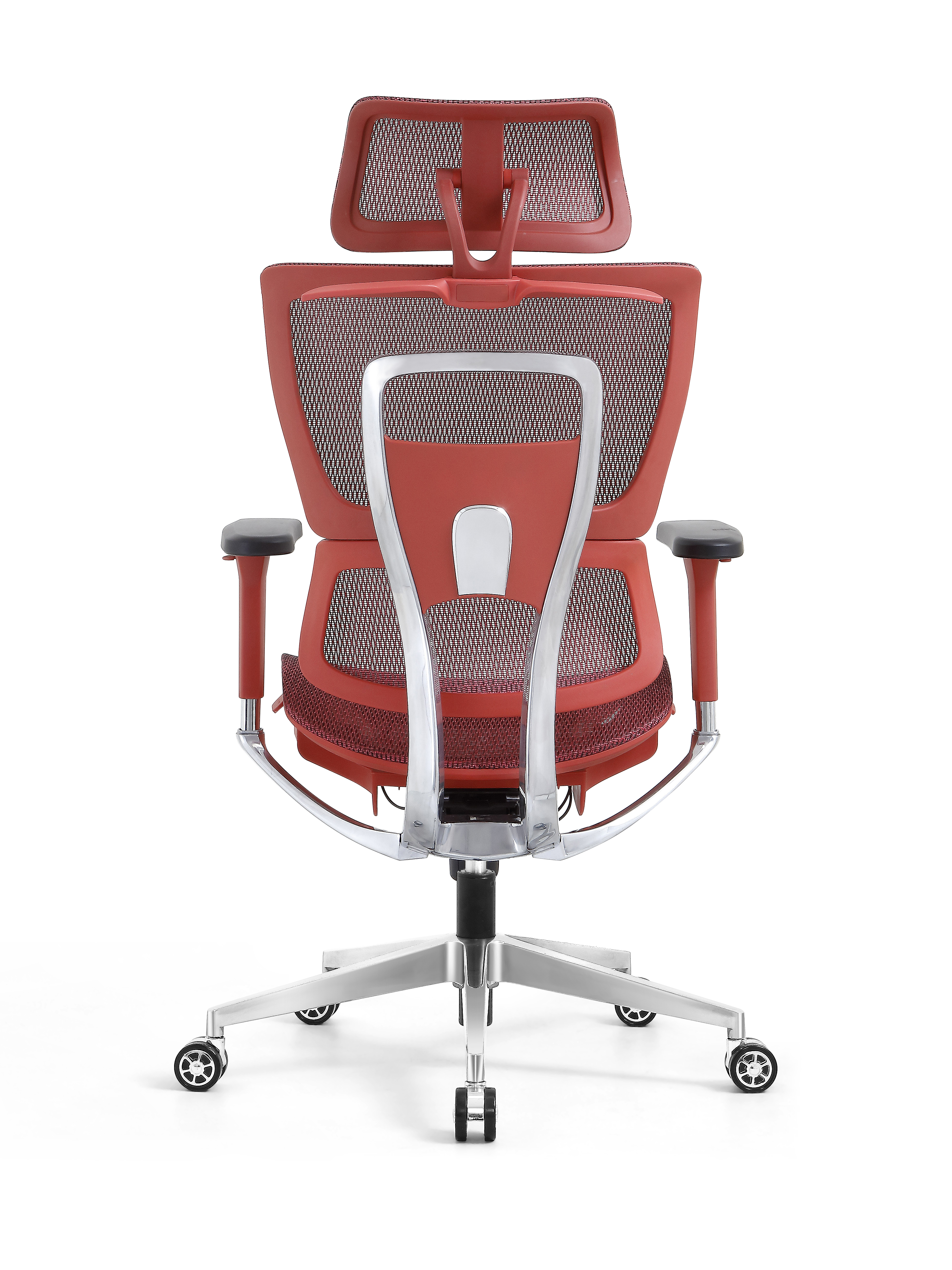 Ergonomic Swiveling High-back Red Chair LW180TA-3