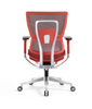 Ergonomic Swiveling Mid-back Red Chair LW180TC-3