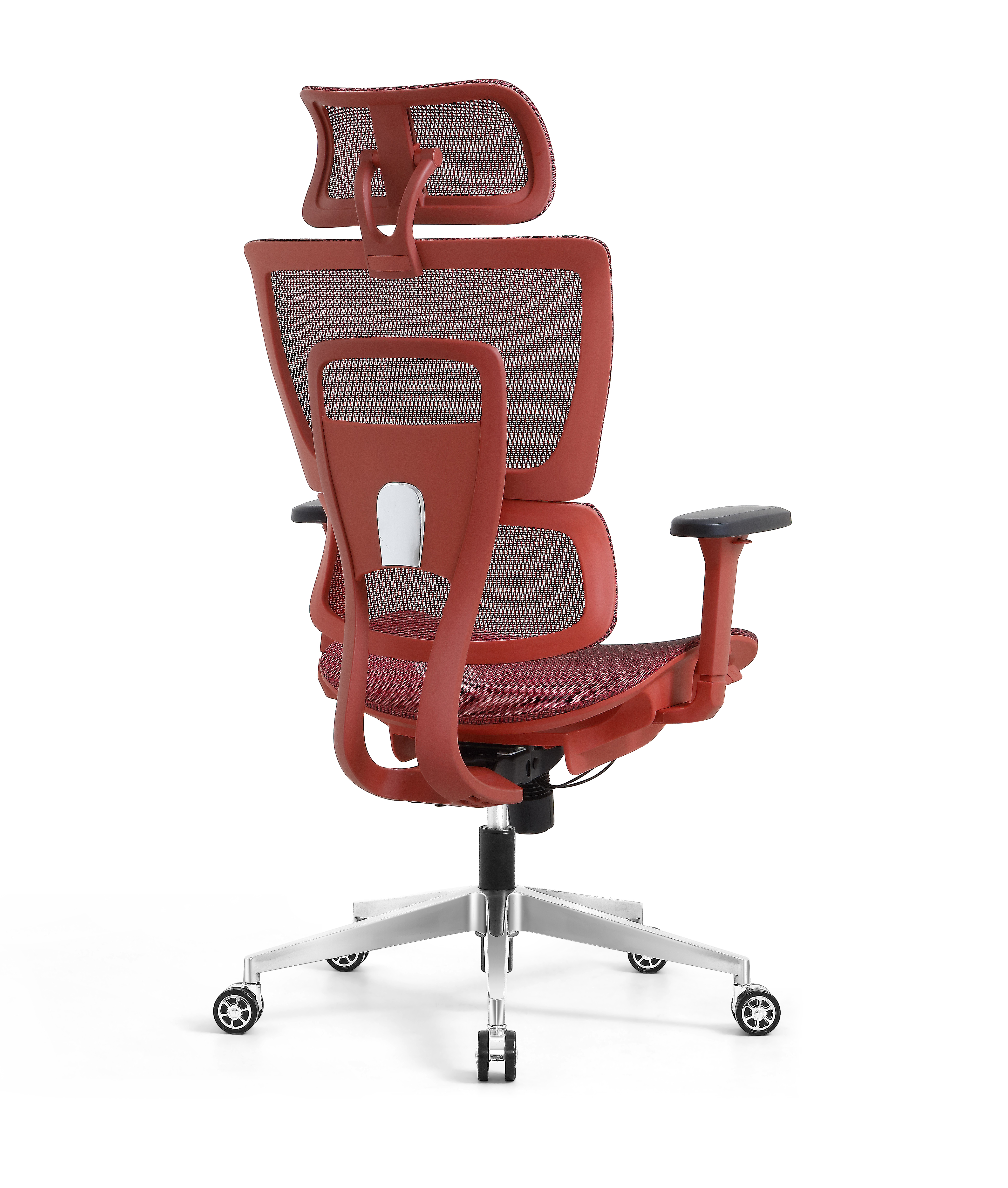 Ergonomic Swiveling High-back Red Chair W180TA-1