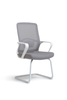 RUNZHI 2025 New Style 555D Grey Color Mid-back Swiveling Mesh Office Chair