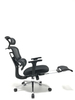 Ergonomic Swiveling High-back Black Chair M181A-1 with Footrest for Office Meeting Room