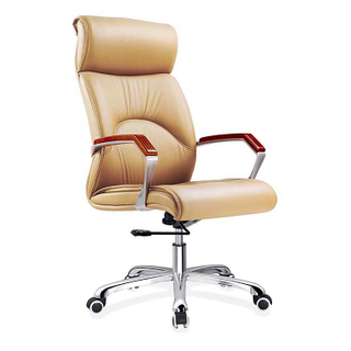 RUNZHI 2263A Golden Leather Chair & PU 
