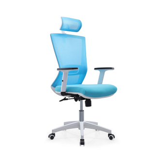 RUNZHI Blue Color Mesh Staff Chair 2230A