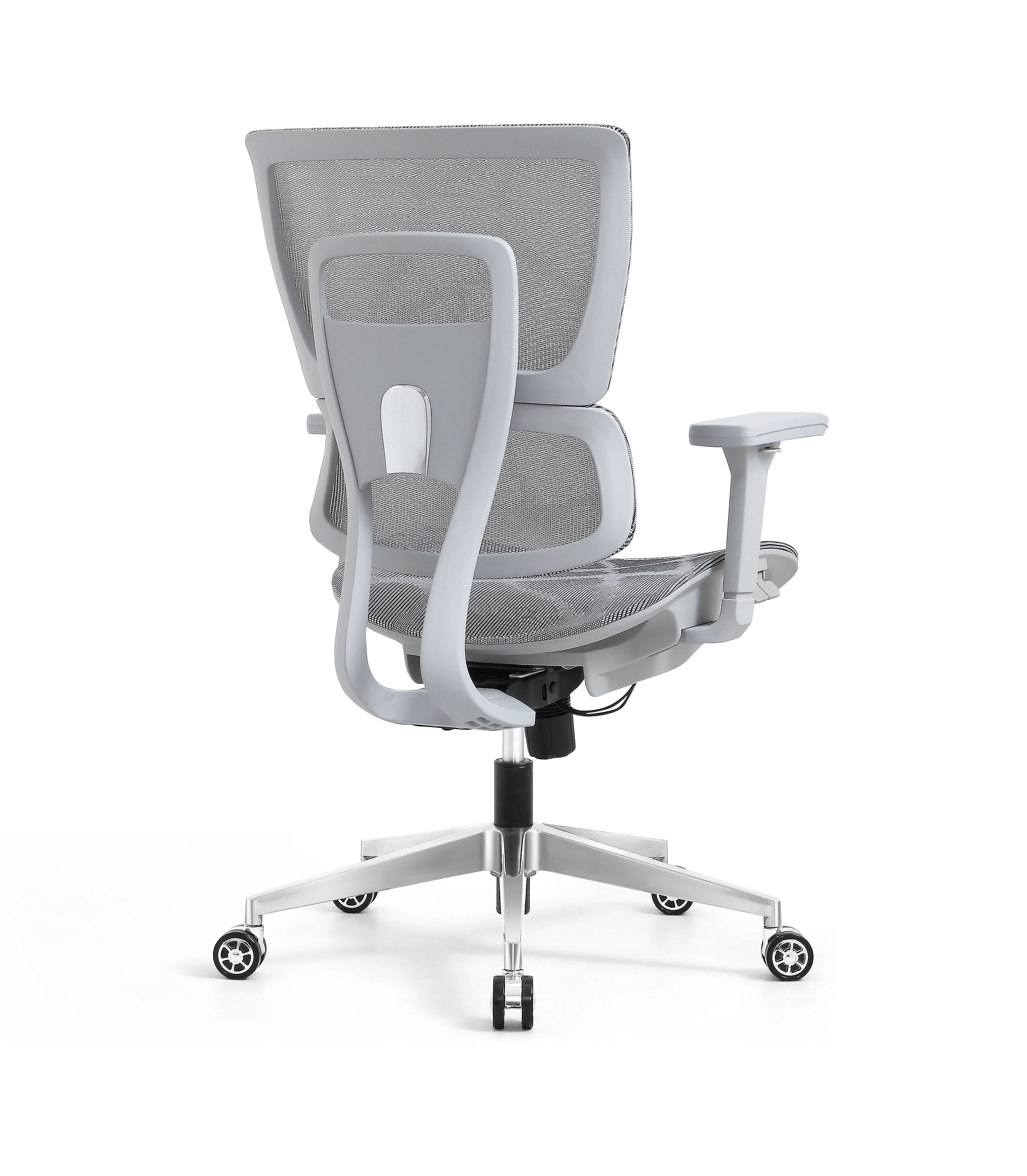 Ergonomic Swiveling Mid-back Grey Chair W180TC-2
