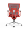 Ergonomic Swiveling Mid-back Red Chair W180TC-3