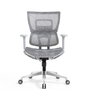 Ergonomic Swiveling Mid-back Grey Chair LW180TC-2