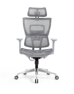 Ergonomic Swiveling High-back Grey Chair W180TA-1