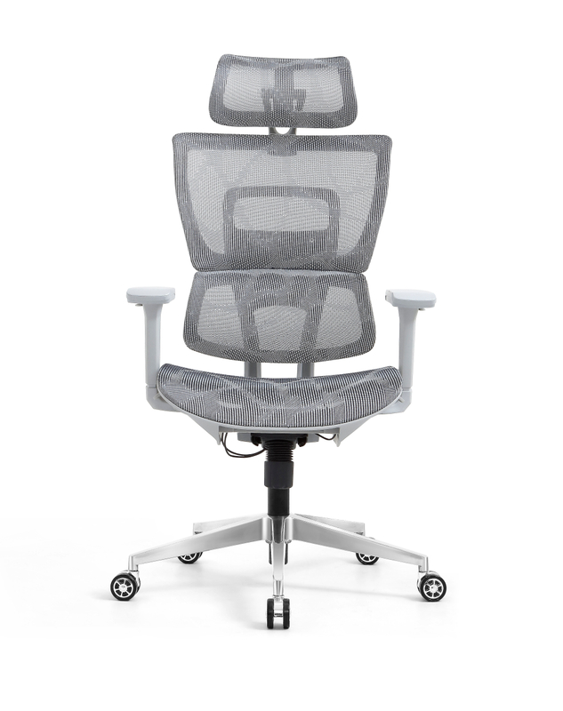 Ergonomic Swiveling High-back Grey Chair W180TA-1