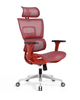 Ergonomic Swiveling High-back Red Chair W180TA-1